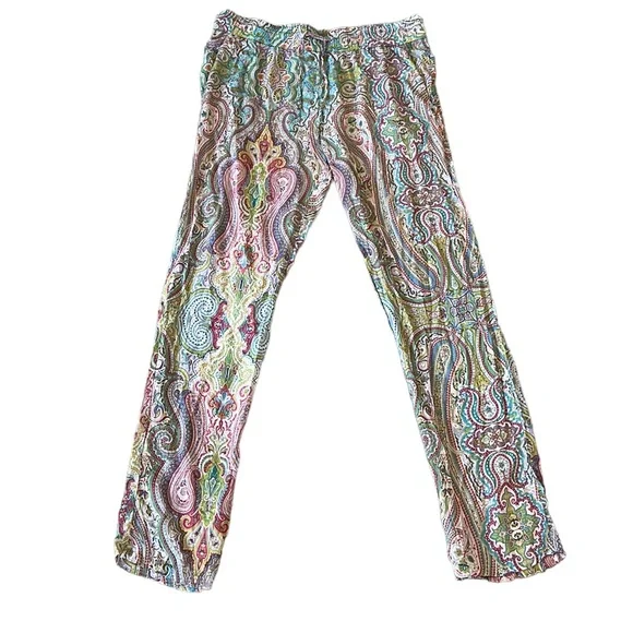 RARE NWT Zara Home Beach Collection Paisley Lounge Pajama Pants - M